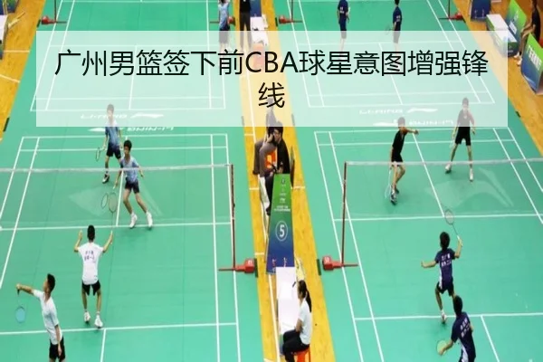 广州男篮签下前CBA球星意图增强锋线